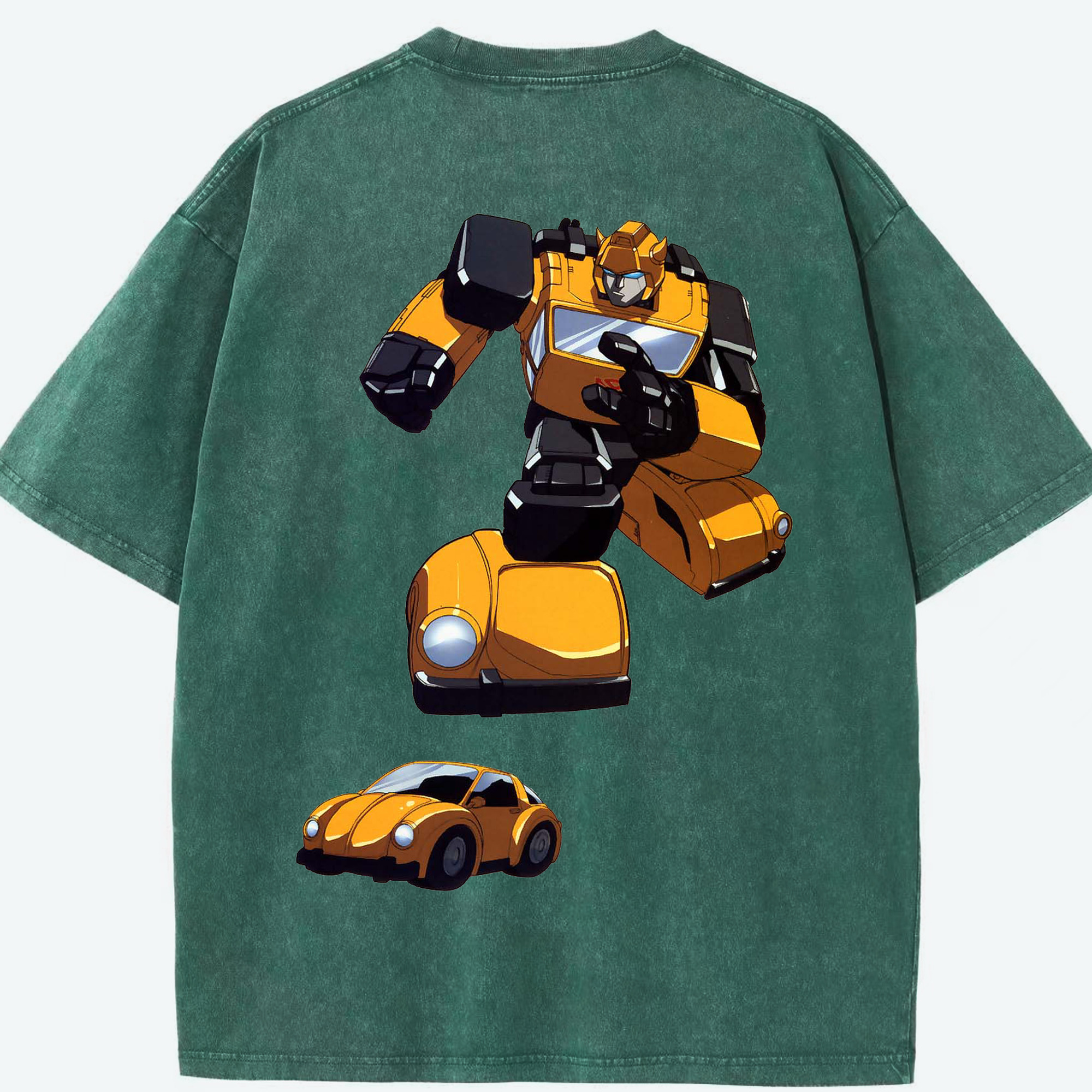 （画像用）  綿100% ヴィンテージ風 半袖Tシャツ（背面プリント）